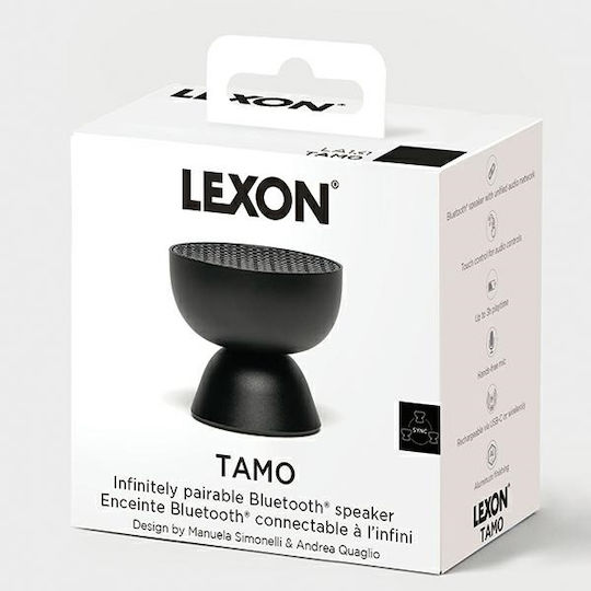 Lexon Tamo Bluetooth-Lautsprecher mit Akkulaufzeit bis zu 6 Stunden Silber