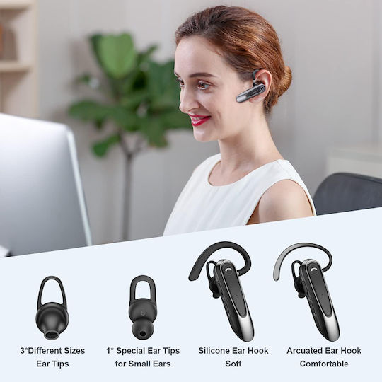 Techsuit CB2 In-Ear Bluetooth-Freisprecheinrichtung Kopfhörer Schwarz