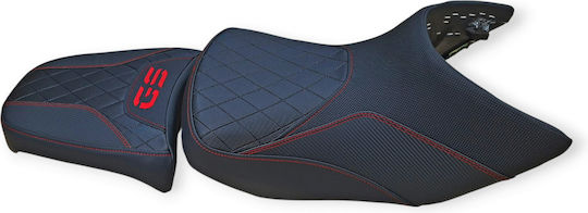Gs1200 Adventure Bmw Anti-slip Quilted Baklavadoto Seat Cover Red Stitches Logo