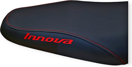 Innova Injection Honda Anti-Slip Seat Cover Red Stitches Logos