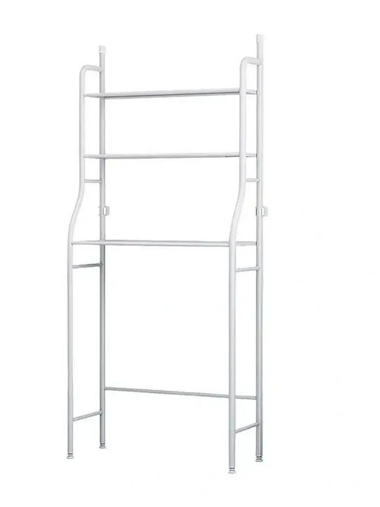 Verk Group Wall Mounted Bathroom Shelf Metallic White