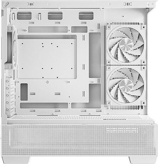 Deepcool CG380 3F Gaming Midi Tower Κουτί Υπολογιστή με Πλαϊνό Παράθυρο και ARGB Φωτισμό Λευκό