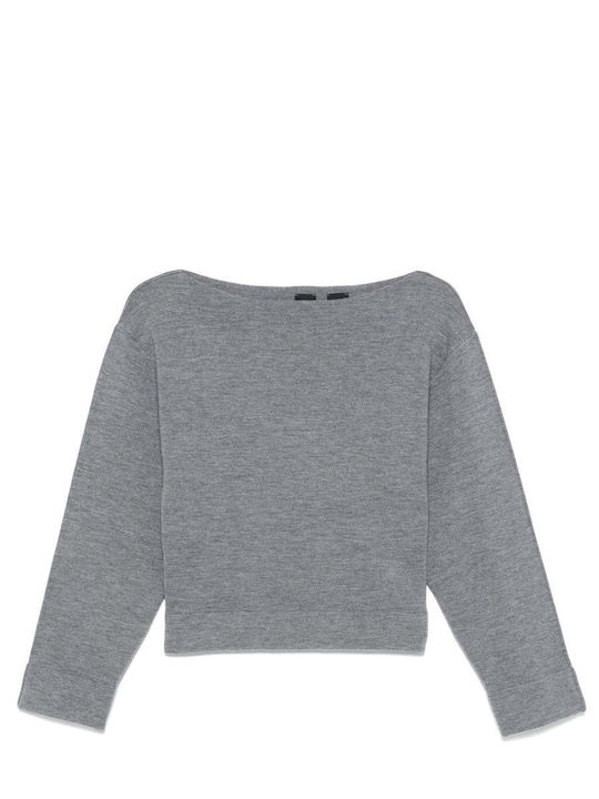 Chiarificazione Women's Blouse Long Sleeve Grey