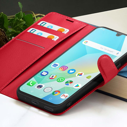 Zanaé Husa Wallet Galaxy A16 Funcție Stand Tab Magnetic Roșie