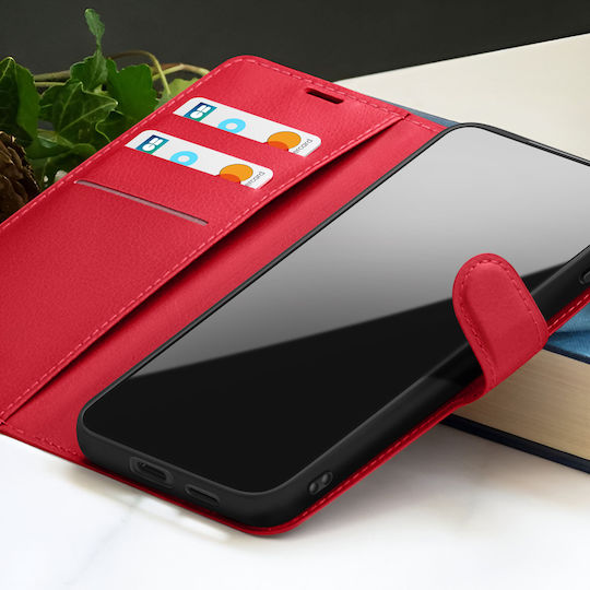 Zanaé Wallet Case Samsung A35 Stand Magnetic Tab Red