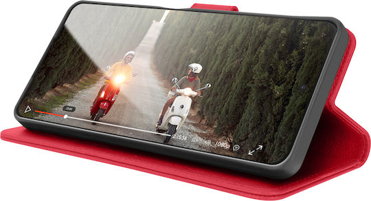 Zanaé Wallet Case Samsung A35 Stand Magnetic Tab Red