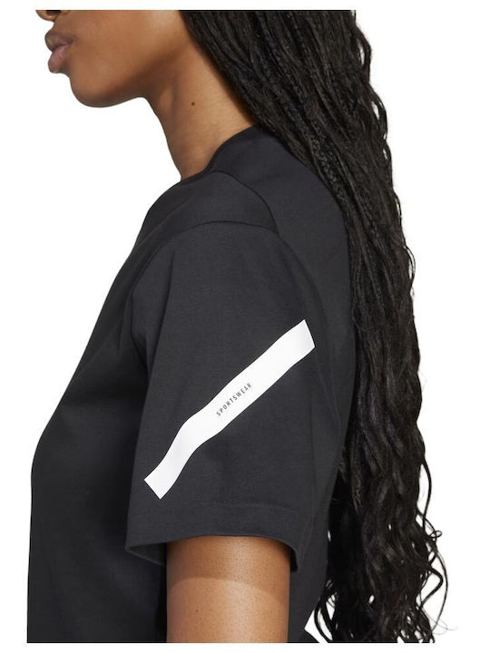 Damen Sportlich T-Shirt Schwarz
