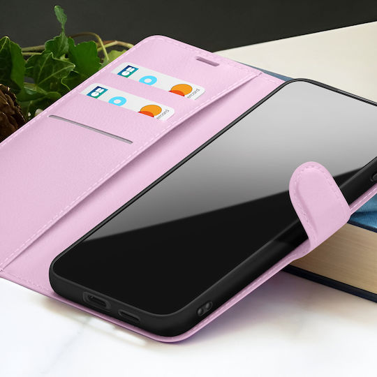 Zanaé Brieftasche Hülle Oppo A96 A76 Stand Magnetischer Reißverschluss Rosa