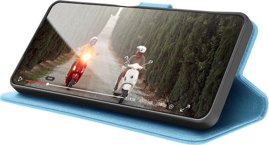 Zanaé Wallet Case Oppo A96 A76 Stand Magnetic Tab Sky Blue