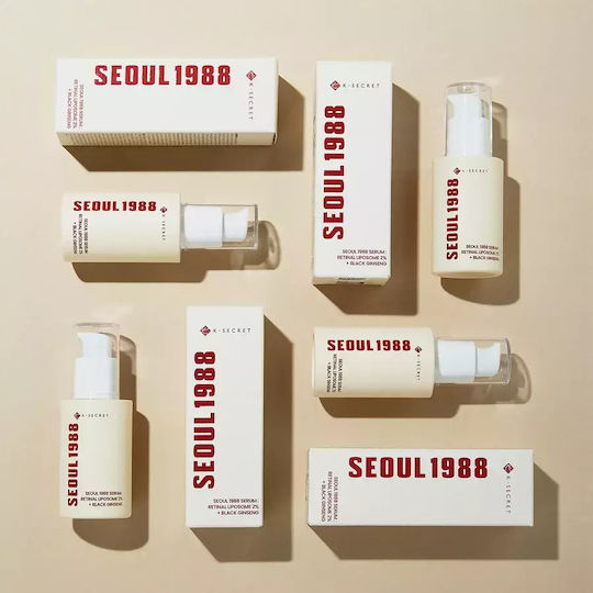K-Secret Seoul 1988 Retinal Liposome 2% + Black Ginseng Αντιγηραντικό Serum Προσώπου & Ματιών με Bakuchiol & Ρετινάλη για Λάμψη & Αποτοξίνωση 30ml