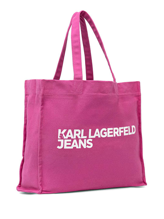 Karl Lagerfeld Logo Damen Shopper Tasche Stoff Karl Lagerfeld Logo Damen Shopper Tasche Stoff