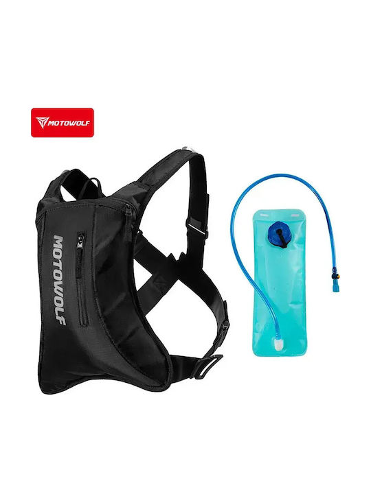 Motowolf Reitrucksack 6l Hydration Zurück Wasserblase Schwarz