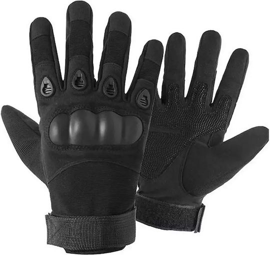 Tactical Military Gloves XL Black Knuckle Protection