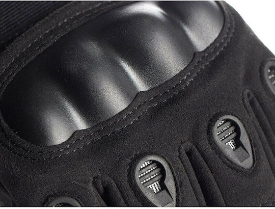 Tactical Military Gloves XL Black Knuckle Protection