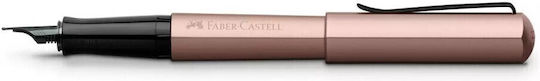 Faber-Castell Hexo Писалка Medium Бронзова от Алуминий с Червено Мастило