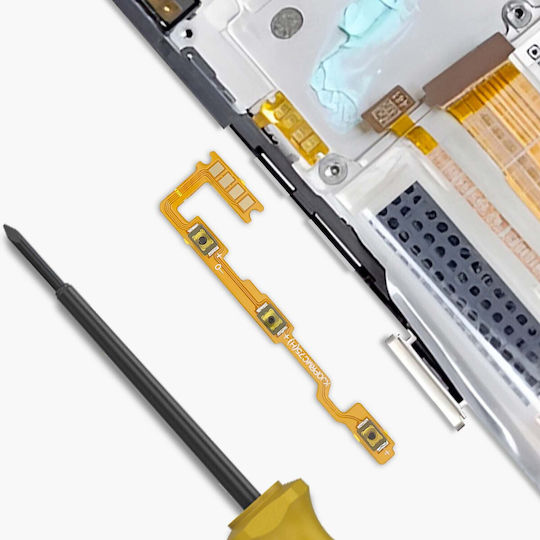 Clappio Ersatzkabel für Lautstärke-Taste Realme C75 Gold