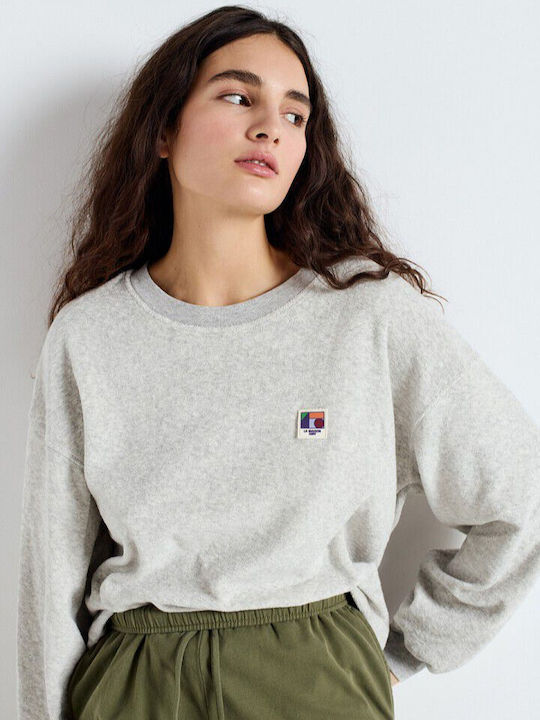 Women's Long Sleeve Sweater Cotton Grey