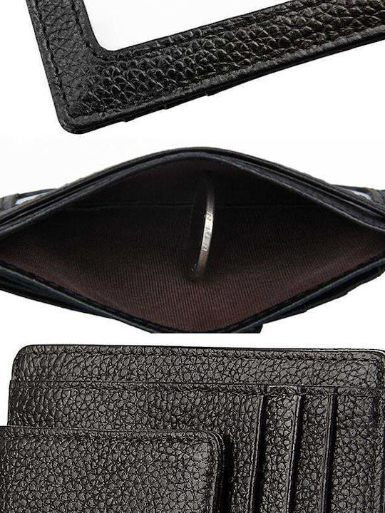Leder Herren Geldbörse mit RFID Schwarz
