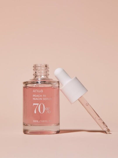 Anua Peach 70 Niacin Anti-aging Serum Face with Niacinamide & Hyaluronic Acid 30ml