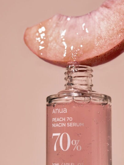 Anua Peach 70 Niacin Anti-aging Serum Face with Niacinamide & Hyaluronic Acid 30ml
