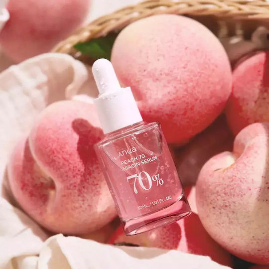 Anua Peach 70 Niacin Anti-aging Serum Face with Niacinamide & Hyaluronic Acid 30ml