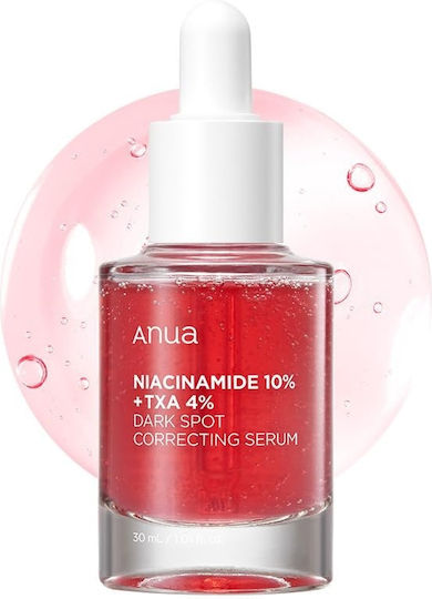 Anua Niacinamide 10%+TXA 4% Ενυδατικό Serum Προσώπου με Νιασιναμίδη & Υαλουρονικό Οξύ για Λάμψη & Πανάδες 30ml