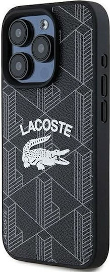 Lacoste Monogram Vintage Logo Magsafe Back Cover Πλαστικό Μαύρο (iPhone 15 Pro)