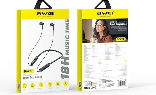 Awei G82BL In-ear Bluetooth Handsfree Ακουστικά με Αντοχή στον Ιδρώτα Μαύρα