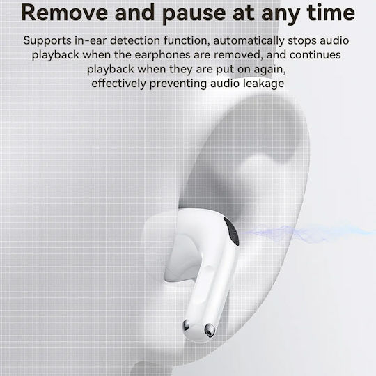 Yesido TWS31 Earbud Bluetooth Handsfree Ακουστικά με Θήκη Φόρτισης Λευκά