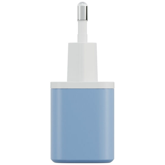 Bazic Charger GaN with USB-A Port and USB-C Port and Cable USB-C - USB-C 35W Power Delivery / Quick Charge 3.0 Blue (Goport Velox Kit)