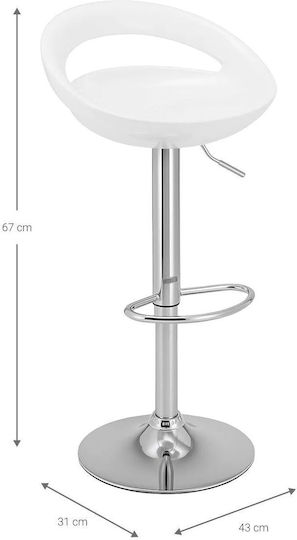 Scaune Bar Tapițat cu Țesătură Leuko 43x31x67buc