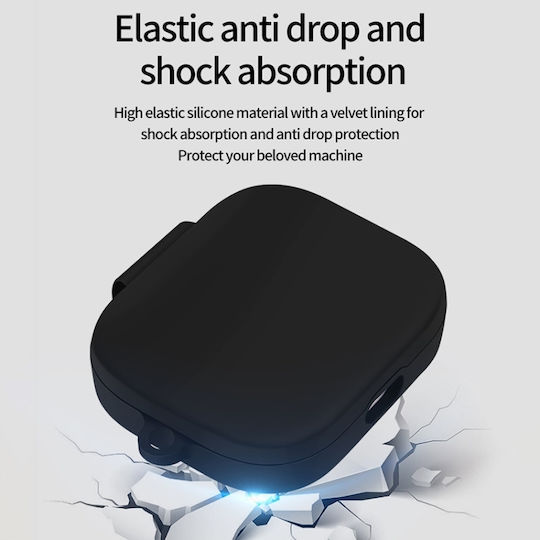 Θήκη Σιλικόνης Με Γάντζο Για Redmi Buds 5-black Oem