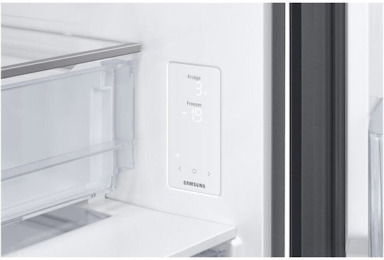 Samsung Ψυγειοκαταψύκτης 538lt Υ203xΠ75.9xΒ71.1εκ. Μαύρος RB53DG706AB1EO