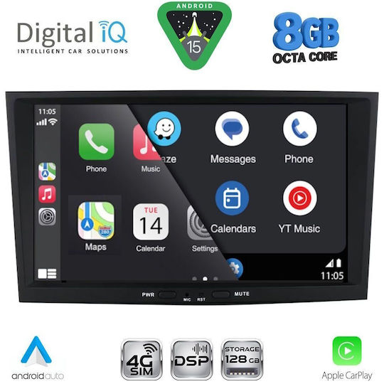 Digital IQ Sistem Audio Auto pentru Opel Antara 2004-2014 (Bluetooth/USB/WiFi/GPS/Apple-Carplay/Android-Auto)