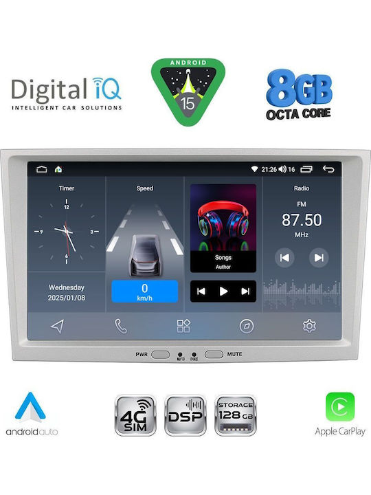 Digital IQ Sistem Audio Auto pentru Opel Antara 2004-2014 (Bluetooth/USB/WiFi/GPS/Apple-Carplay/Android-Auto)