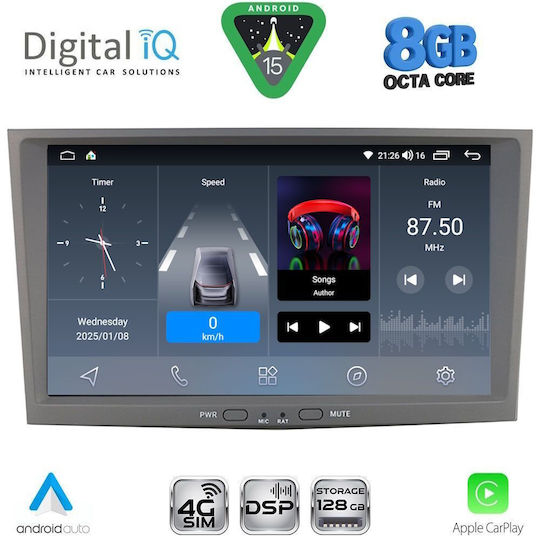 Digital IQ Sistem Audio Auto pentru Opel Antara 2004-2014 (Bluetooth/USB/WiFi/GPS/Apple-Carplay/Android-Auto)