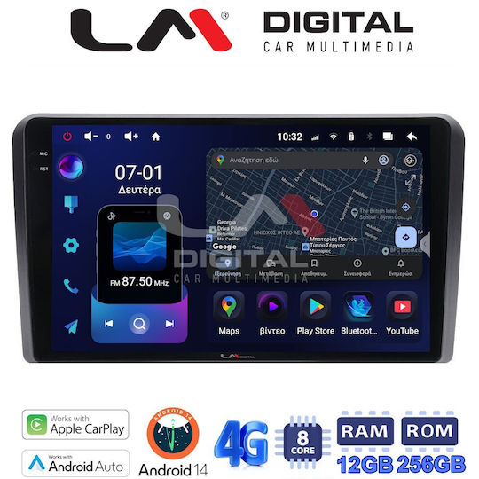 LM Digital Auto-Audiosystem für Ford Transit / Tourneo 2018 (Bluetooth/USB/WiFi/GPS/Apple-Carplay/Android-Auto)