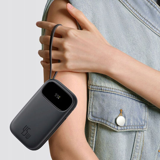 Baseus EnerFill FC31 Power Bank 10000mAh 45W cu Port USB-A și Port USB-C Negru