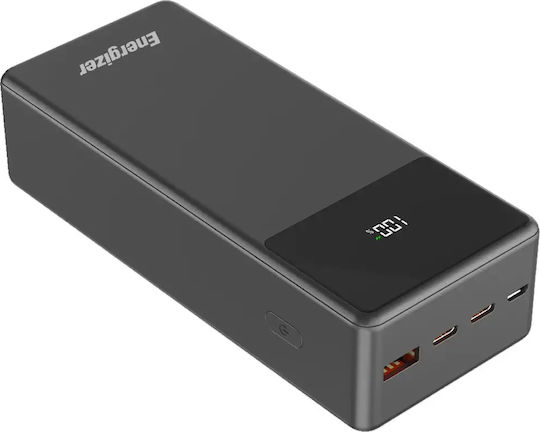 Energizer UE27062PQ Power Bank 27000mAh 65W with USB-A Port and 2 USB-C Ports Power Delivery Black