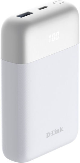 D-Link DPP-101 Power Bank 10000mAh 18W με Θύρα USB-A και Θύρα USB-C Λευκό