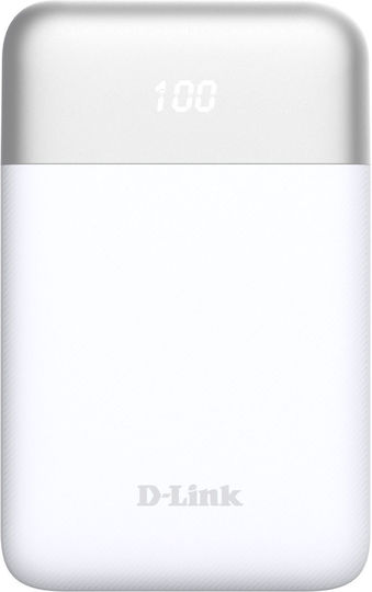 D-Link DPP-101 Power Bank 10000mAh 18W με Θύρα USB-A και Θύρα USB-C Λευκό