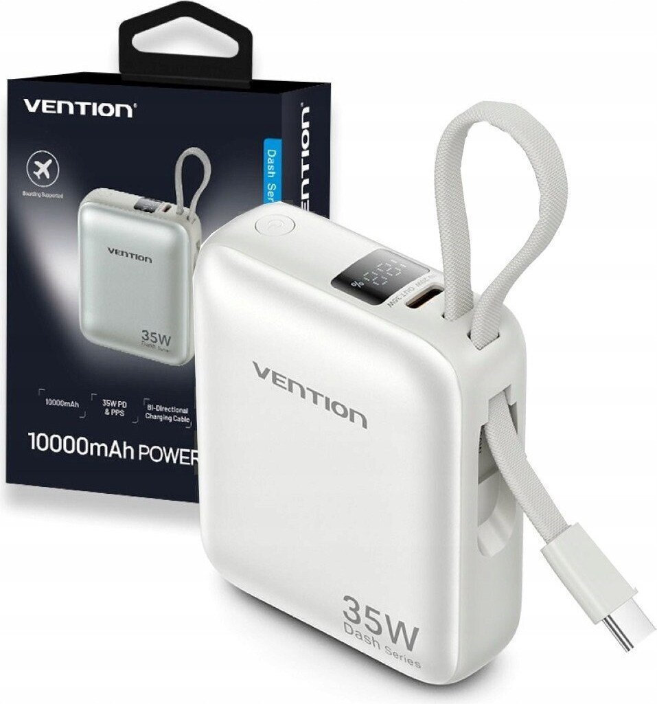 Vention FHE Power Bank 10000mAh 30W με Θύρα USB-C Μπεζ