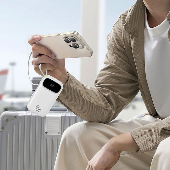 Baseus EnerFill FC31 Qpow 3 Power Bank 10000mAh 45W Ladeleistung / Schnellladung Mondweiß
