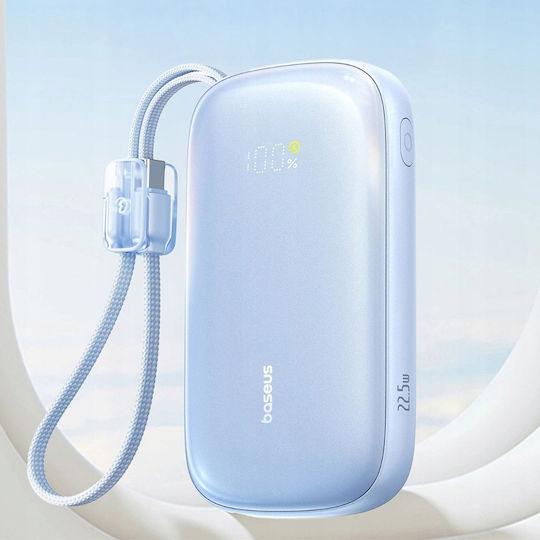 Baseus EnerFill FC21 QPow3 Ultra Power Bank 20000mAh 22.5W with USB-A Power Delivery Quick Charge Port Light Blue
