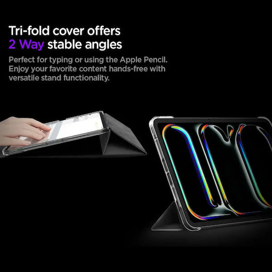 Spigen Liquid Air Folio Flip Cover Negra (iPad Pro 11” Gen 5/6 2024-2025) ACS09440