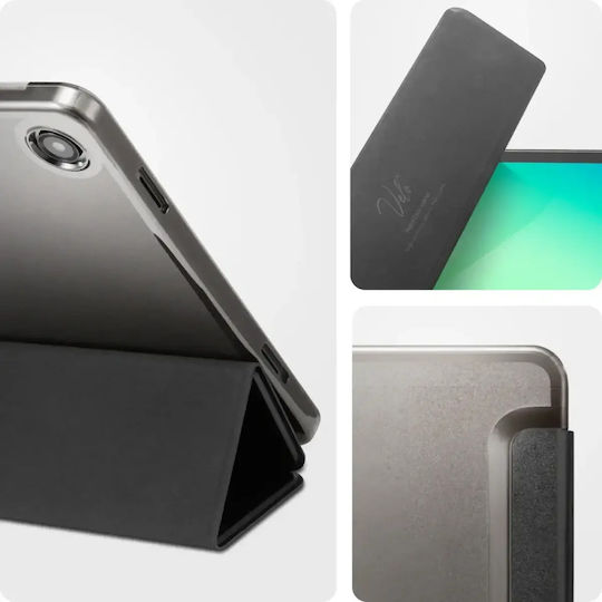 Spigen Smart Fold Flip Cover Durabilă Neagră (Galaxy Tab A9+ / Galaxy Tab A11+)