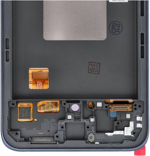 O ecran Display Samsung cu Mecanism Tactil și Cadru pentru SAMSUNG A55, A5560 (Negru)