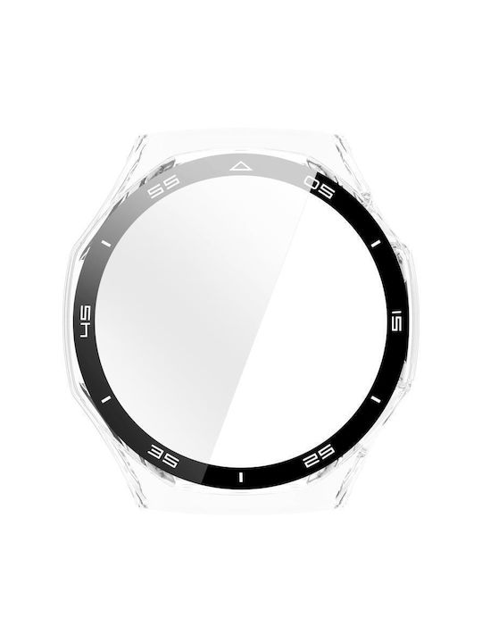 Tempered Glass Film Integrated Пластмасов Калъф в Прозрачен цвят за Huawei Watch GT 6 Pro