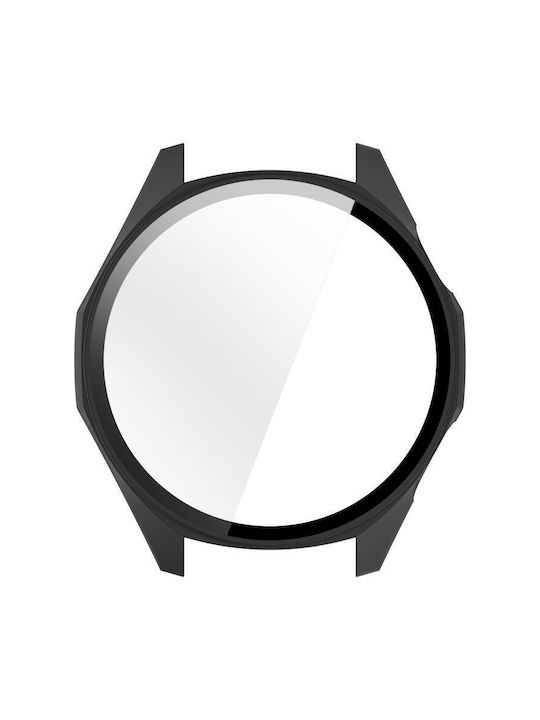 Huawei Watch Gt 6 Пластмасов Калъф със Стъкло Матово черно за Huawei Watch GT 6 46мм