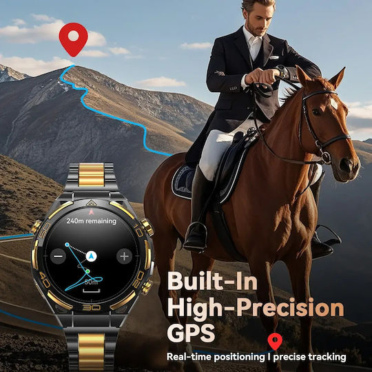 BlackView W90 Pro Aluminium Smartwatch with Heart Rate Monitor (Black)